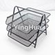Assembled Multi-Layer File Rack Exported to Europe and the United States, Simple Metal Grid, Creative Home Office Stationery Storage and Organization