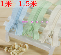 YKK 3 Teeth small round head nylon zipper 1 m 1 5 m (quilt cover zipper extended extra length zipper)