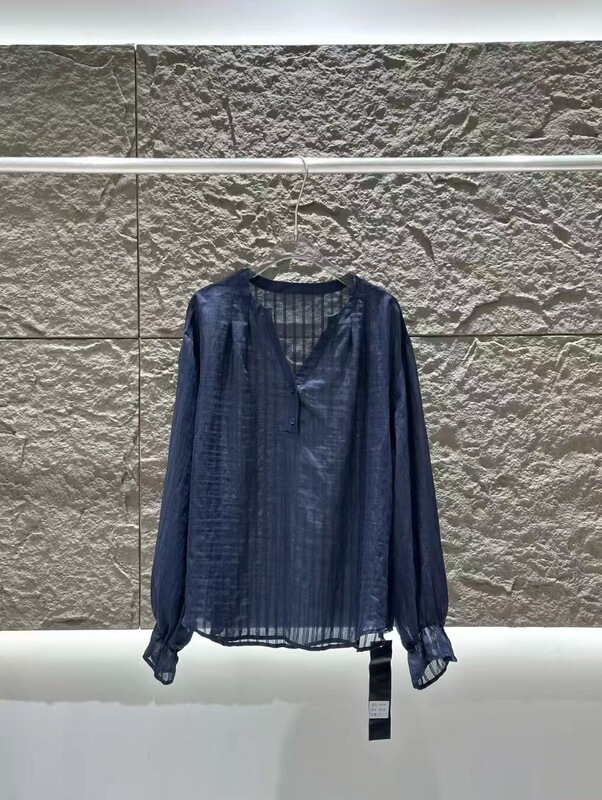 Hangzhou 8809 Blue Striped Shirt