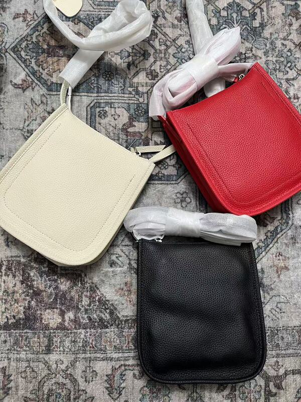 Three-Color Top Layer Cowhide Crossbody Bag for Women