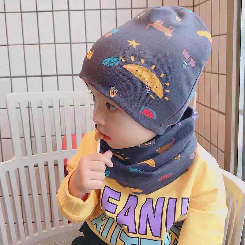 Spring autumn and winter boys and young children baby boy Bao Bao 0-1-3-8 years old pure cotton warm protective ear cover double hat-Taobao