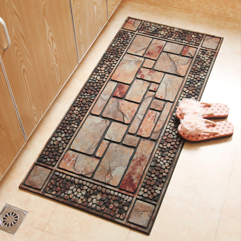 Cao su Âu Mỹ đổ vào thảm cửa biệt thự thảm foyer cửa mat thảm đất vào thảm gia đình - Thảm sàn thảm chùi chân