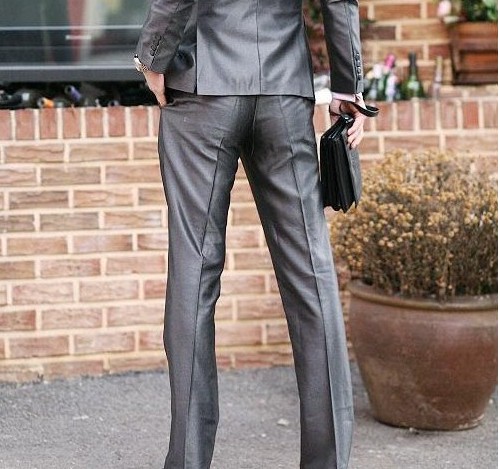 Quần DanSier nam hàn quốc Slim Slim Casual nam chống nhăn đen sáng quan tay nam