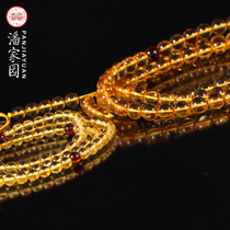 Panjiayuan Raw ore Russian Amber 108 pieces Bracelet Necklace