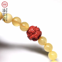 Panjiayuan Beeswax and Cinnabar Zodiac Bracelets