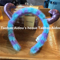 Paradise hair monster Monster University Minnie hair band headband photo plush hair ornament