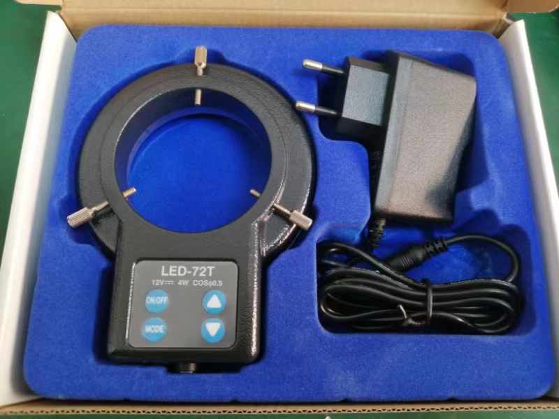 72 four - zone lamp exports high - grade zinc alloy inner diameter 61MM microscope LED circular light source LED lamp 72T