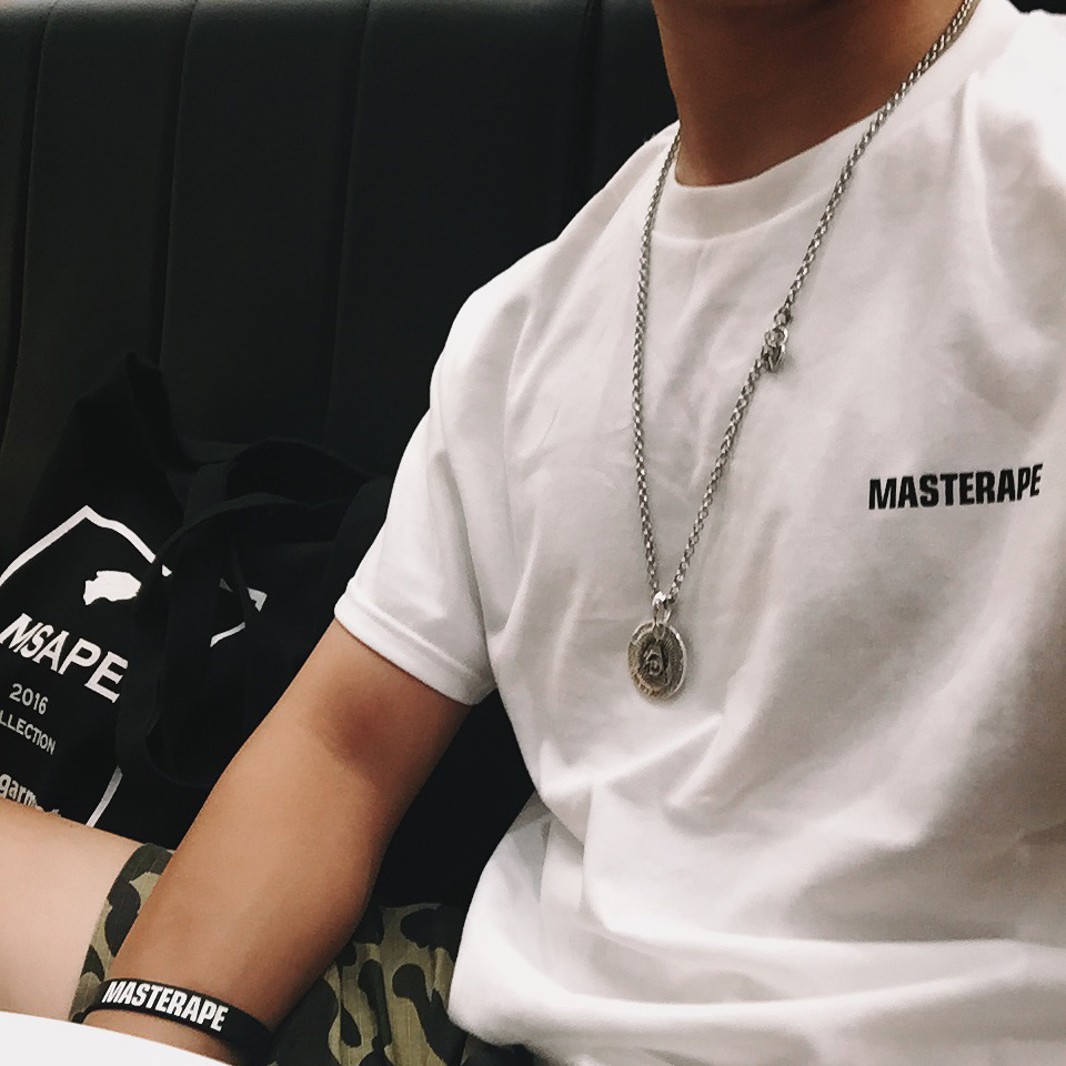 Masterape 打底衫基础款纯棉男女T恤短袖198元一套三件