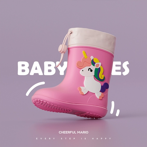 Детский дождевик, детские туфли, нескользящие сапоги для мальчиков для школьников