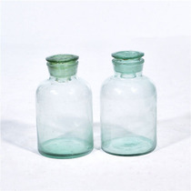 Nostalgic collection stained glass from the 1970s and 1980s vintage glass teapot glass bottle collection old candy jar