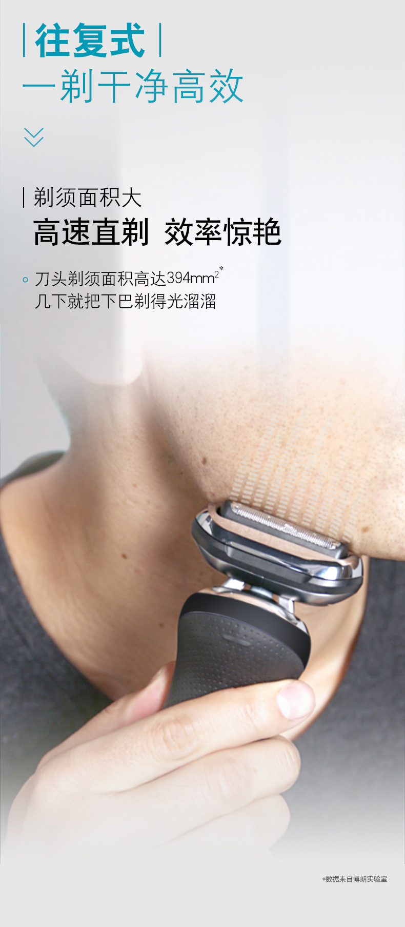 陈坤推荐博朗 小猎豹 7系 N1000s 往复式电动剃须刀 图4