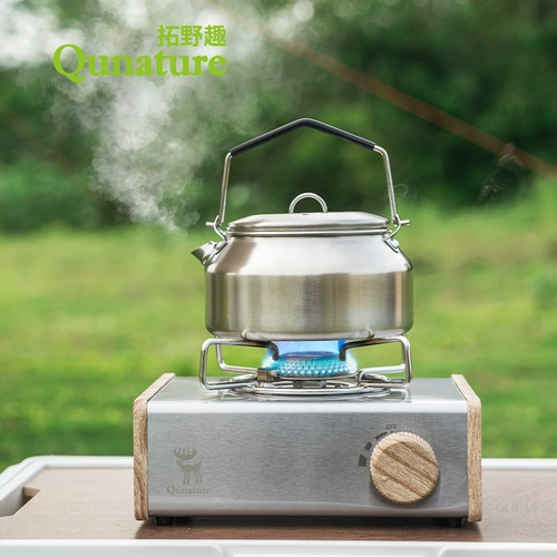 Туайэк -открытая карточная плита Портативная печь для кемпироволоки, окружающая плиту Камагнитную газовую плиту Приготовление чай