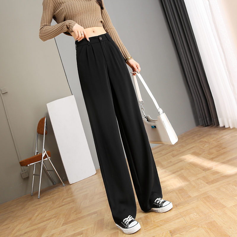 Suit wide-leg pants women's high waist drape 2022 spring and autumn new pants suit pants slim straight tube loose mopping