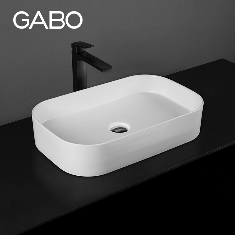 Watch Bo GABO onstage washbasin washbasin Home Square Matt Ceramic Art Basin Wash Terrace Basin 10426