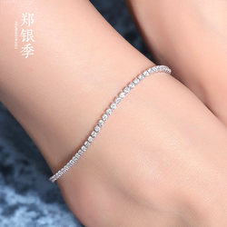 Zheng Yinji niche ການອອກແບບ 925 ເງິນ anklet ແມ່ຍິງສະບັບພາສາເກົາຫຼີງ່າຍດາຍຄົນອັບເດດ: ເຄື່ອງປະດັບເງິນ sexy ວັນເດືອນປີເກີດຂອງຂວັນ