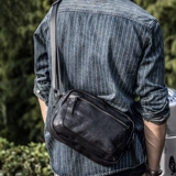 Японская кожаная сумка на одно плечо, рюкзак для отдыха, воловья кожа, из натуральной кожи, в корейском стиле