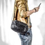 Японская кожаная сумка на одно плечо, рюкзак для отдыха, воловья кожа, из натуральной кожи, в корейском стиле