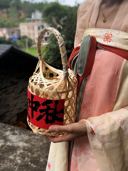 Handmade Bamboo Baskets, Wedding Souvenirs, Event Gift Boxes, Hollow-Out Mooncake Packaging, Stylish Mid-Autumn Retro Packaging