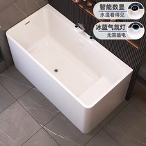 Small apartment deep soaking bathtub independent home sitting acrylic Japanese style deepened mini small bathtub bathtub