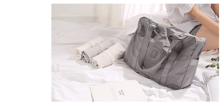 Gấp túi du lịch khoảng cách ngắn túi xách nữ phiên bản Hàn Quốc của túi xách du lịch túi duffel công suất lớn túi đeo du lịch nữ