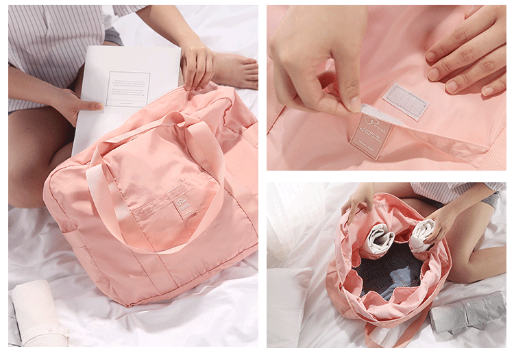 Gấp túi du lịch khoảng cách ngắn túi xách nữ phiên bản Hàn Quốc của túi xách du lịch túi duffel công suất lớn túi đeo du lịch nữ