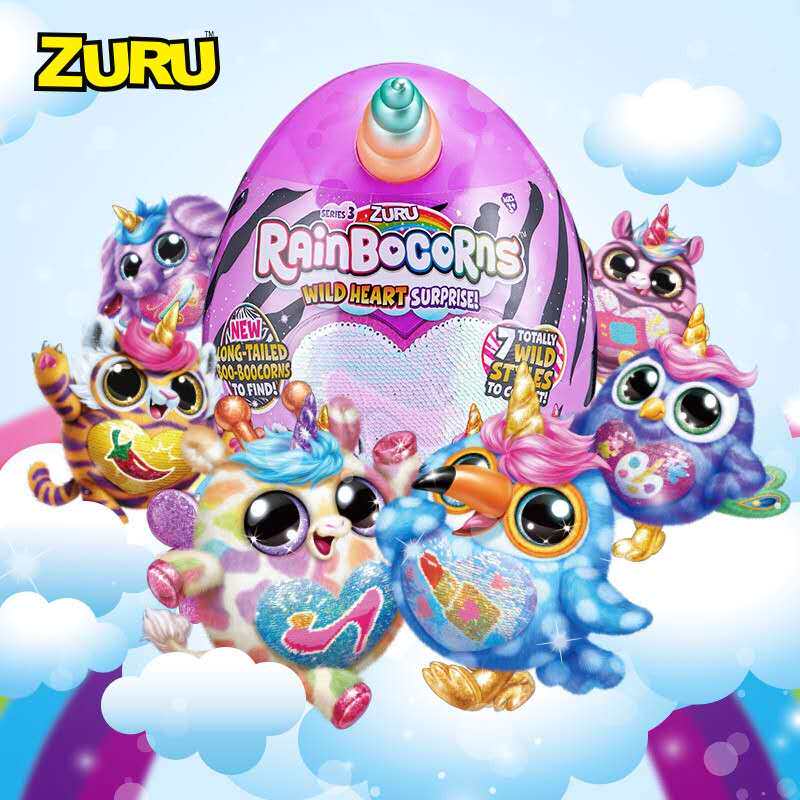 Rainbow Unicorn Magic Egg Blind Box Funny Egg Demolition Ball Surprise Egg Plush Doll Girl Toy Gift