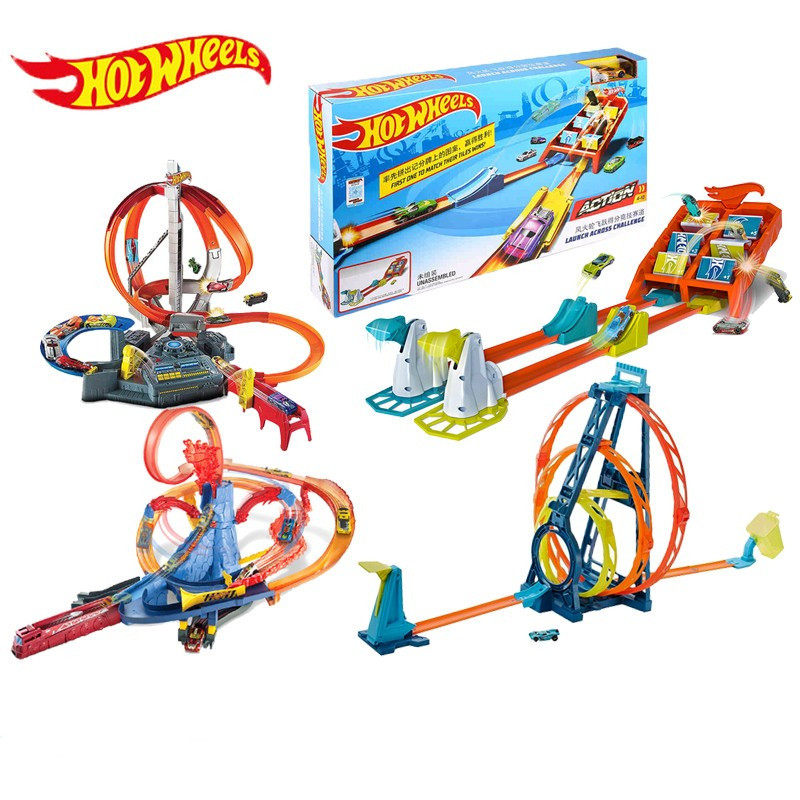 Wind fire wheel race speed three-ring challenge Multi-track track Electric roundabout Toy Shark Transport Trolley Racing