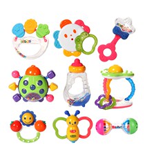 Baby rattle tooth gum molars male and female newborn baby hand grabbing bite Music hand grabbing rattle to soothe toy 0-1 year old