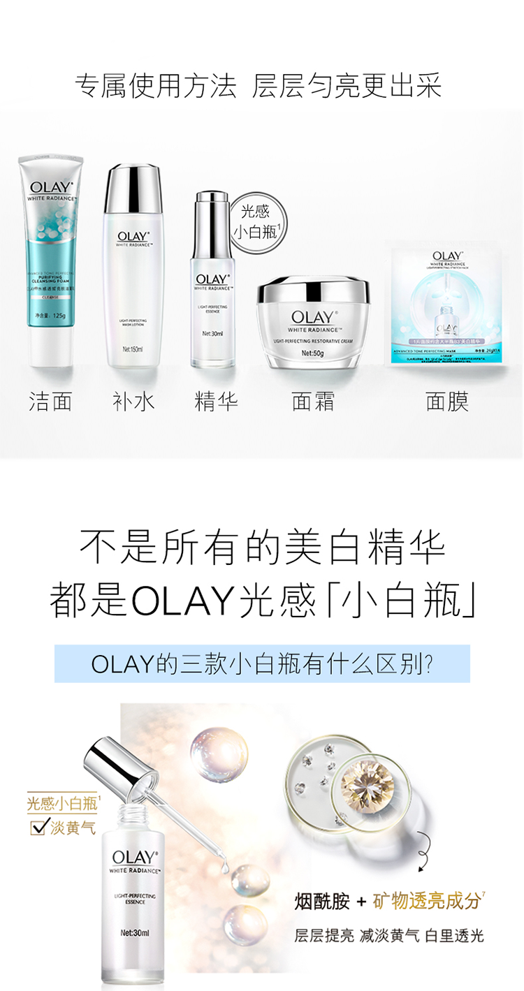 双11亿元单品 OLAY 第三代光感小白瓶 50ml+14ml*5支 图17