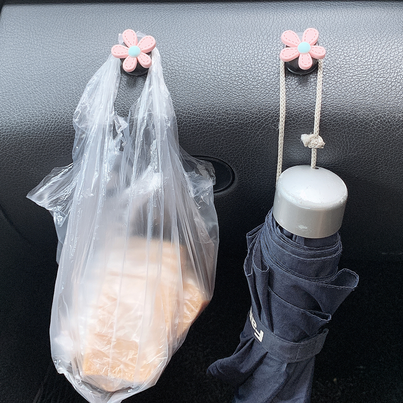 Car small hook car sticky hook car universal storage data cable clip cute hook universal