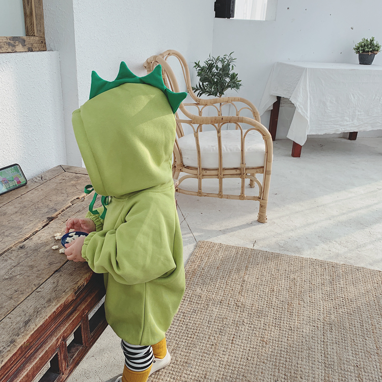 Quần áo bé trai xì hơi cotton mùa xuân và mùa thu Phiên bản Hàn Quốc của quần áo trẻ em dễ thương Quần áo nữ romper jumpsuit thủy triều - Áo liền quần body cotton thông hơi cho bé