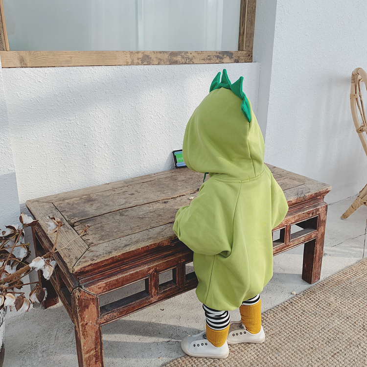 Quần áo bé trai xì hơi cotton mùa xuân và mùa thu Phiên bản Hàn Quốc của quần áo trẻ em dễ thương Quần áo nữ romper jumpsuit thủy triều - Áo liền quần body cotton thông hơi cho bé