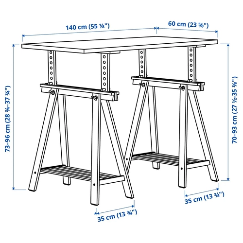 Ikea Desk Lag Lage Mittbuck Desk Computer Desk Desk Workbench Raw