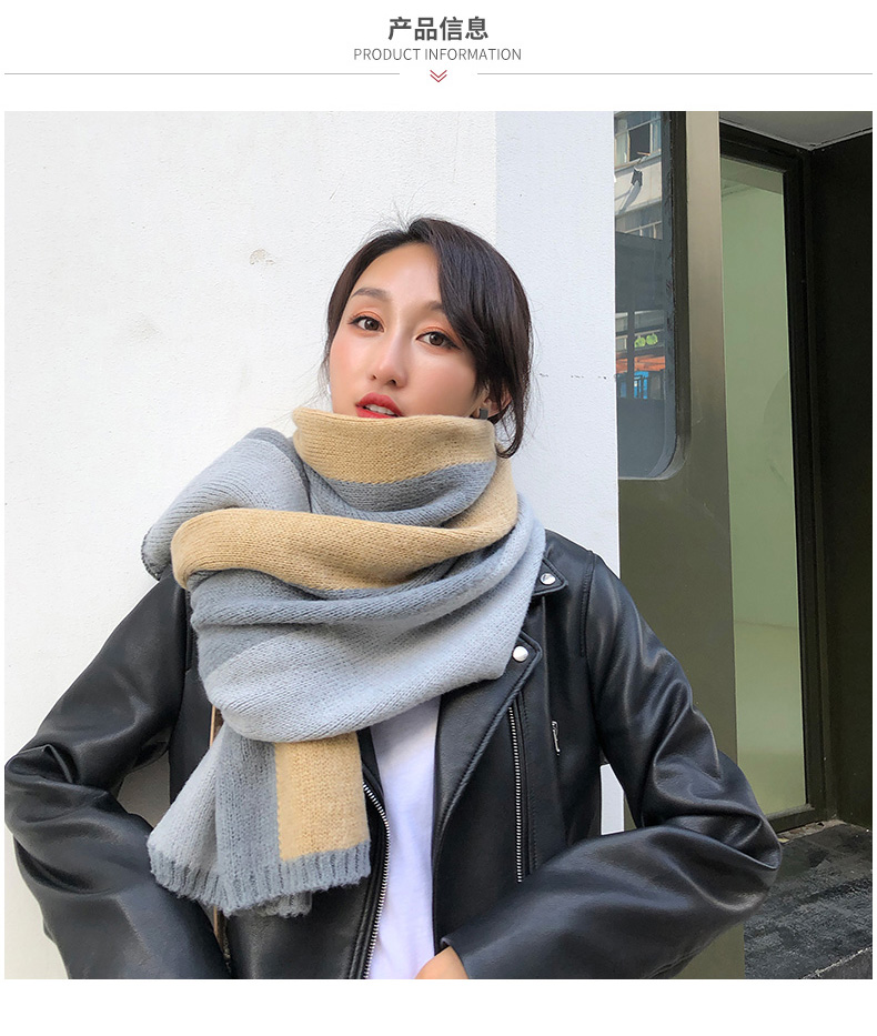 少女之家新款围巾女秋冬季韩版学生百搭原宿撞