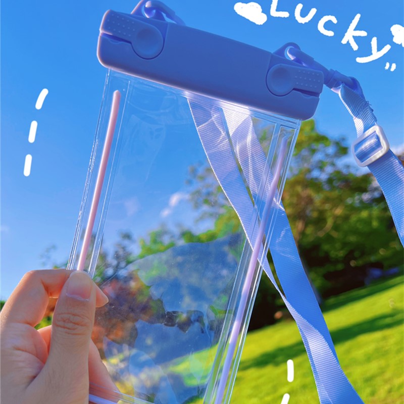 Dudian Hanshang 2023 new luminous mobile phone waterproof bag swimming underwater vacation hot spring rafting general takeaway