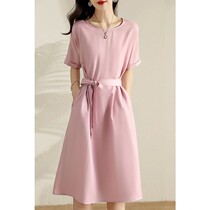 SNICYKER LACE DRESS Dress Woman Summer Advanced Sensation Acetate satin Elegant Gas light lavish with long cashew casings