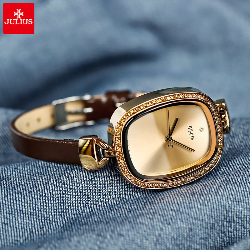 Poly Hour Watches Lady Slim with small student minimalist Temperament Waterproof Retro Small Crowdfashion Trends Watch