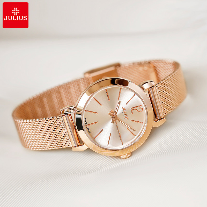 Poly Hour Watches Lady Ins Wind Brief Temperament Han Edition Students Fashion Atmospheric Tide Steel Band Waterproof