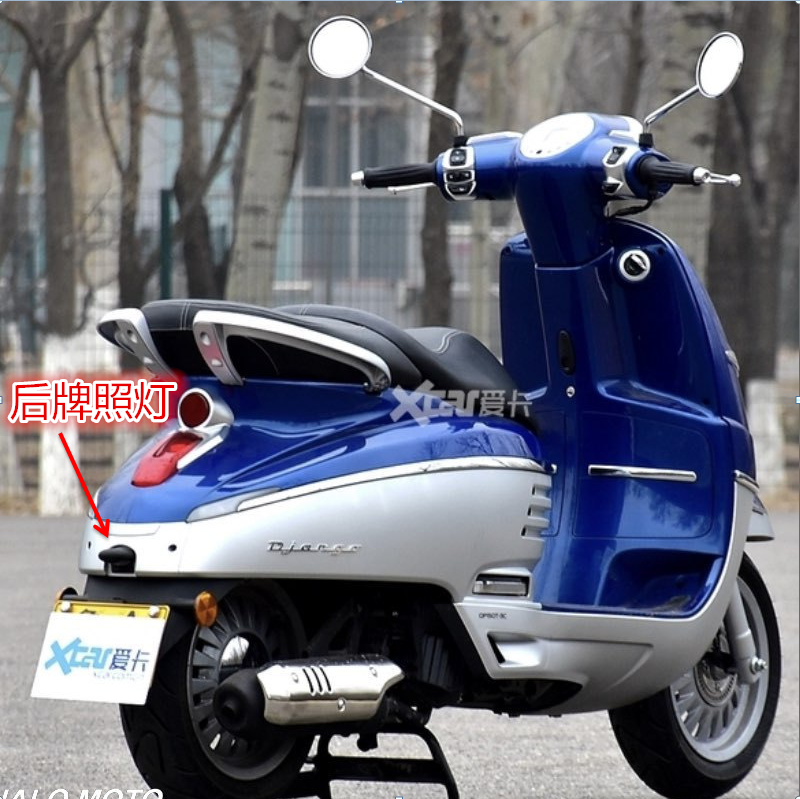 Peugeot Ginger Gogenic Plant Accessories QP150T-C-2C-3C Rear License Plate Light