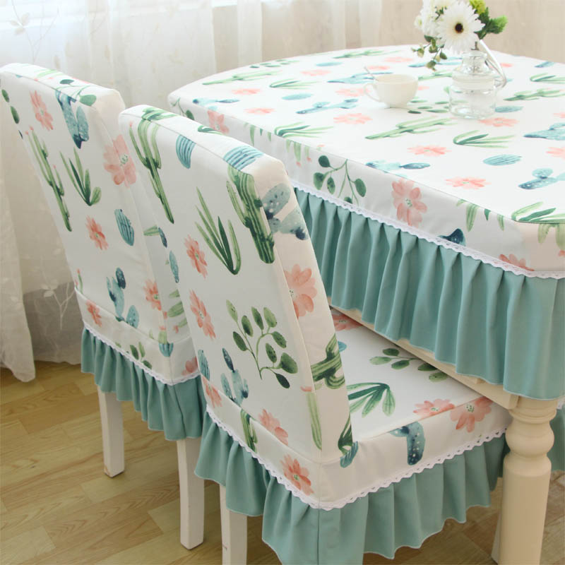 Factory Custom home Lianer Chair Jacket Square Round Table Cloth Dining Chair Cover Cloth Art Chair Cover Suit Dining Chair Cover
