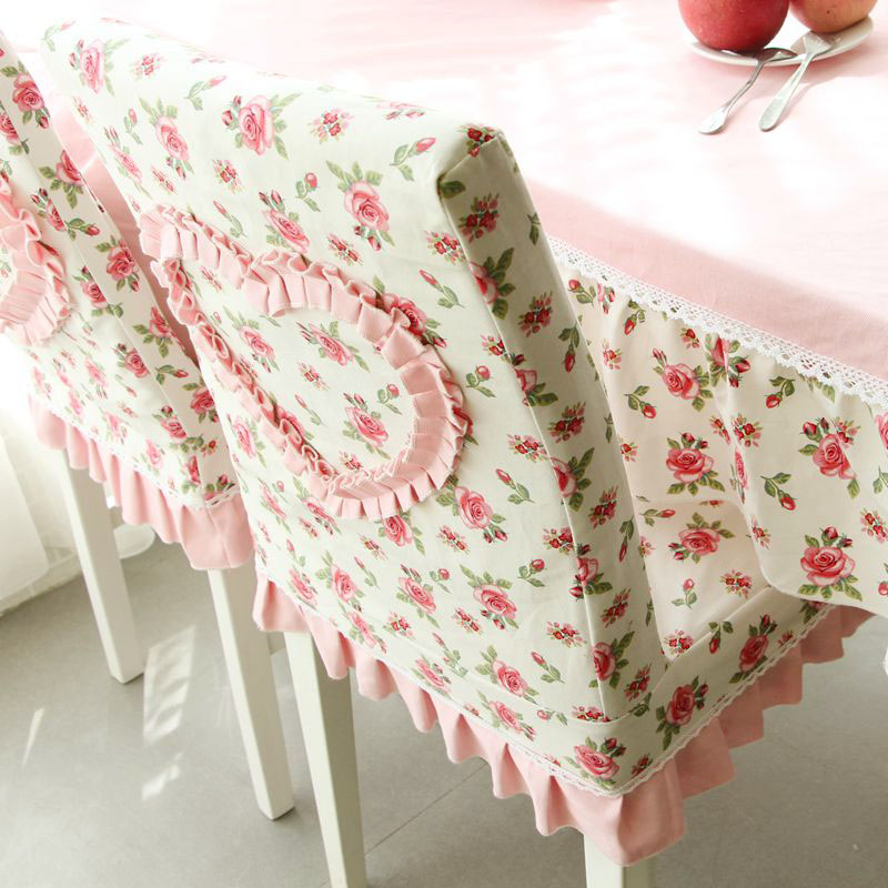 Chair Cover Tablecloth Dining Chair Set Table Cover One-Piece Chair Cover Pastoral Chair Cover Chair Cover