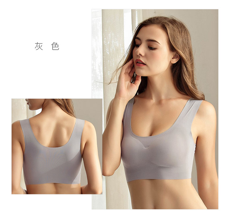Dream Patty kiểu vest thể thao kiểu đồ lót nữ chống sốc chạy tụ tập áo ngực mà không vành mềm thì thầm áo ngực cỡ lớn - Áo ngực không dây ao lot
