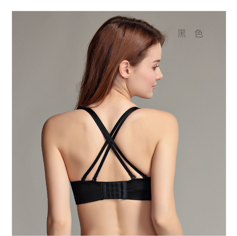 Strapless bra thu thập vô hình vẻ đẹp trở lại không trượt trên ống top đồ lót nữ không có vòng thép chống thắp sáng bọc ngực mùa hè