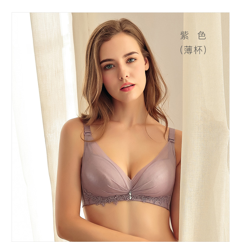 Dream Barti bộ đồ lót mỏng tập hợp áo ngực nữ gợi cảm không có vòng thép trên điều chỉnh áo ngực nhỏ để nhận sữa đồ lót đẹp 2021