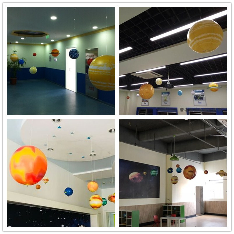 Solar System Nine Planet Model Creative Aerial Ball Science And Technology Kindergarten Hanging Ornaments Corridor Corridor Classroom