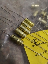 16V100UF 16V FRAKO gold made in West Germany Frank axial bile machine cathode fever capacitor 8*17