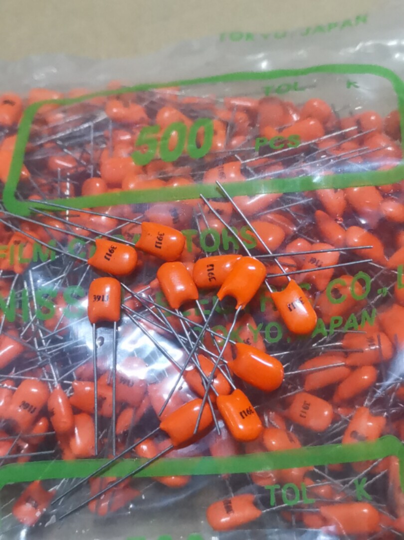 NISSEI Nissei 100V 391 390PF 390P Orange APS Audio Film Capacitor