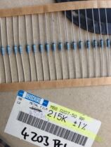 10=1 8 yuan VISHAY-BC MBB0207 215K s 220K 0 25W 1% metal film resistors