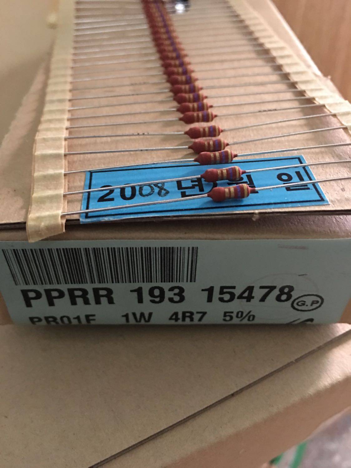 10 = 1 2 yuan VISHAY-BC 4 7R 4 7 ohms 4R7 1W PR01 metal film resistors with copper feet