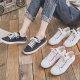 Renben Breathable Canvas Shoes Women's Mesh Thin White Shoes 2024 Summer Flat Bottom Versatile Mesh Shoes Student Sneakers